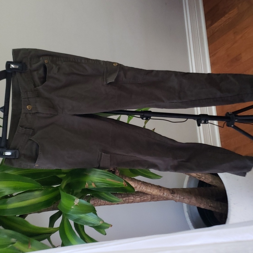 Puma skinny cargo pants, size xs, military